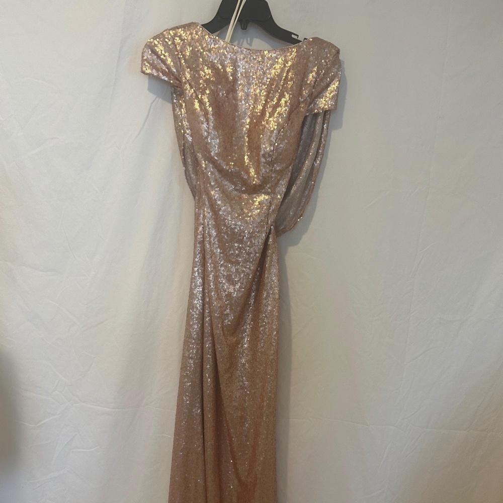 Rosegold shimmery gown size 6